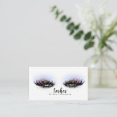 Eyelash-Erweiterung / Lash-Maker Visitenkarte (Stehend Vorderseite)