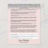 Eyelash Erweiterungen Liability Waiver Silver Glit Flyer (Hinten)