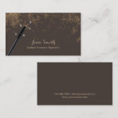 Eyelash-Erweiterungen Makeup Artist Modern Lashes Visitenkarte (Vorne/Hinten)