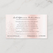 Eyelash-Erweiterungen nach der Pflege Glam Lashes Visitenkarte (Rückseite)