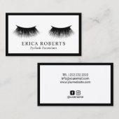 Eyelash-Erweiterungs-Peitschen-Make-upkünstler Visitenkarte (Vorne/Hinten)