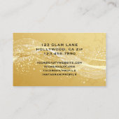 Eyelash-Erweiterungs-schwarzes Visitenkarte (Rückseite)