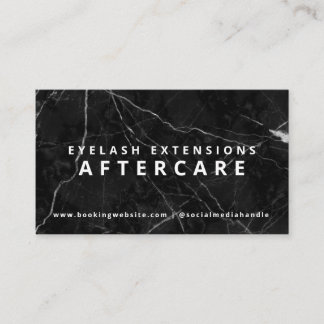 Eyelash-Erweiterungskarte für Aftercare Business C Visitenkarte
