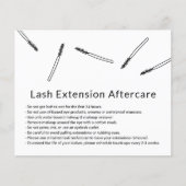 Eyelash Extension Aftercare Hand gezeichnet Minima Flyer (Vorne)
