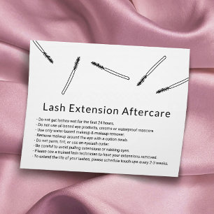 Eyelash Extension Aftercare Hand gezeichnet Minima Flyer