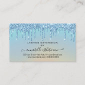 Eyelash Extension Aftercare Instruction Glitzern Visitenkarte (Vorderseite)