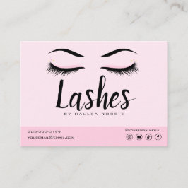 Eyelash Extension Aftercare Instructions Lash Logo Visitenkarte