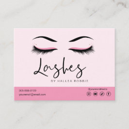 Eyelash Extension Aftercare Instructions Lash Logo Visitenkarte