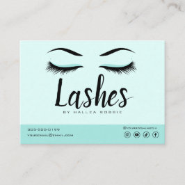 Eyelash Extension Aftercare Instructions Lash Logo Visitenkarte