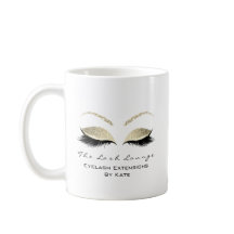 Eyelash Extension Beauty Studio Gold Glitzer Glam