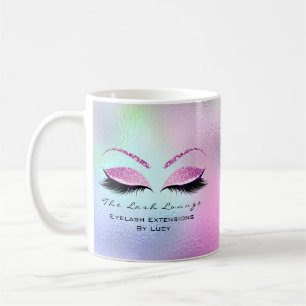 Eyelash Extension Beauty Studio Pink Blue Ombre Kaffeetasse