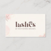 Eyelash Extension Branding Elegant Lash Artist Visitenkarte (Vorderseite)