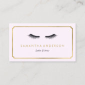Eyelash Extension, braun, schöne Visitenkarten Visitenkarte (Vorderseite)