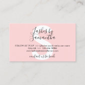 Eyelash Extension Cares Aftercare Instruktion Visitenkarte (Vorderseite)