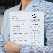 Eyelash Extension Client Record 40 Seiten Notizblock