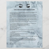 EYELASH EXTENSION CONSENT FORM FLYER (Vorne)