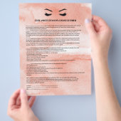 EYELASH EXTENSION CONSENT FORMULAR FLYER (Hand)