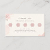 Eyelash Extension Elegant Branding Lash Artist Treuekarte (Rückseite)