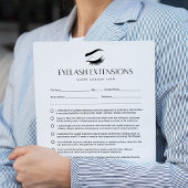 Eyelash Extension Forms Lash Consent Form 40 Seite Notizblock