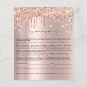 Eyelash Extension Liability Waiver Agreement Rose Flyer (Hinten)