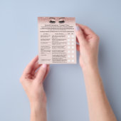 Eyelash Extension Liability Waiver Blush Rosen Gol Flyer (Gruppe)