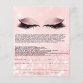 Eyelash Extension Liability Waiver Eyes Pink Flyer (Hinten)
