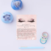 Eyelash Extension Liability Waiver Eyes Pink Flyer (Einzeln)