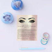 Eyelash Extension Liability Waiver Eyes Rose Flyer (Einzeln)