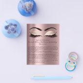 Eyelash Extension Liability Waiver Eyes Rosen Spar Flyer (Einzeln)
