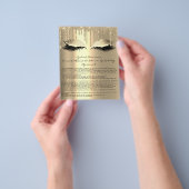 Eyelash Extension Liability Waiver Funkelnd Glam Flyer (Gruppe)