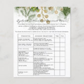 Eyelash Extension Liability Waiver Gold Floral Lux Flyer (Vorne)