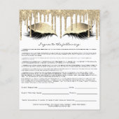 Eyelash Extension Liability Waiver Gold Tropfen Wh Flyer (Hinten)