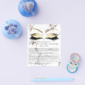 Eyelash Extension Liability Waiver Marble Gold Flyer (Einzeln)