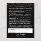 Eyelash Extension Liability Waiver Modern Black Flyer (Hinten)