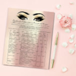 Eyelash Extension Liability Waiver Rose Gold Flyer<br><div class="desc">Blumendesign</div>