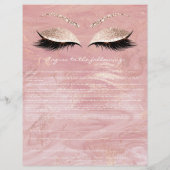 Eyelash Extension Liability Waiver Rose Marble2 Flyer (Hinten)