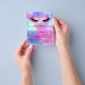 Eyelash Extension Liability Waiver Rose Ombre Flyer (Gruppe)