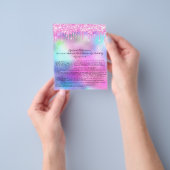 Eyelash Extension Liability Waiver Rose Tropfen Flyer (Gruppe)