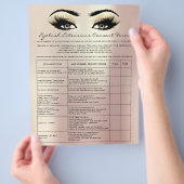 Eyelash Extension Liability Waiver Rosen Eyes Flyer (Hand)
