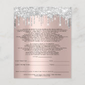 Eyelash Extension Liability Waiver Spark Rose Grau Flyer (Hinten)