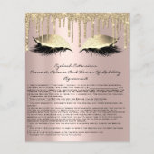Eyelash Extension Liability Waiver Spark Rosen Gol Flyer (Vorne)