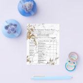 Eyelash Extension Liability Waiver White Marble Flyer (Einzeln)