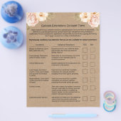 Eyelash Extension Liability Wind Rustic Kraft Flyer (Einzeln)