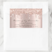 Eyelash Extension Makeup Artist Beauty Spark Rose Rechteckiger Aufkleber (Tasche)