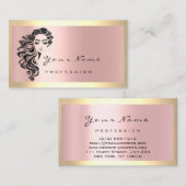 Eyelash Extension Makeup Artist Friseur Rahmen Visitenkarte (Vorne/Hinten)