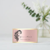 Eyelash Extension Makeup Artist Friseur Rahmen Visitenkarte (Stehend Vorderseite)