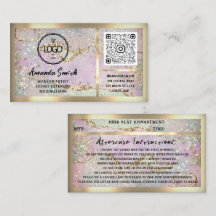 Eyelash Extension QRCode Logo Holograph Gliitter