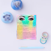 EYELASH EXTENSION RELEASE WAIVER Holograph Flyer (Einzeln)