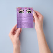 EYELASH EXTENSION RELEASE WAIVING Green Eyes Lila Flyer (Gruppe)
