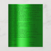 EYELASH EXTENSION RELEASE WAIVING Green Eyes Tropf Flyer (Hinten)